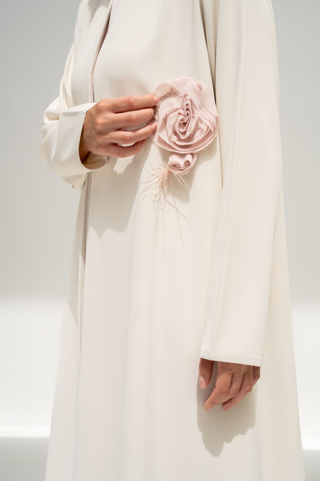 Blush bloom Abaya