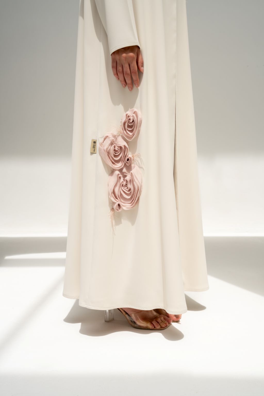 Blush bloom Abaya