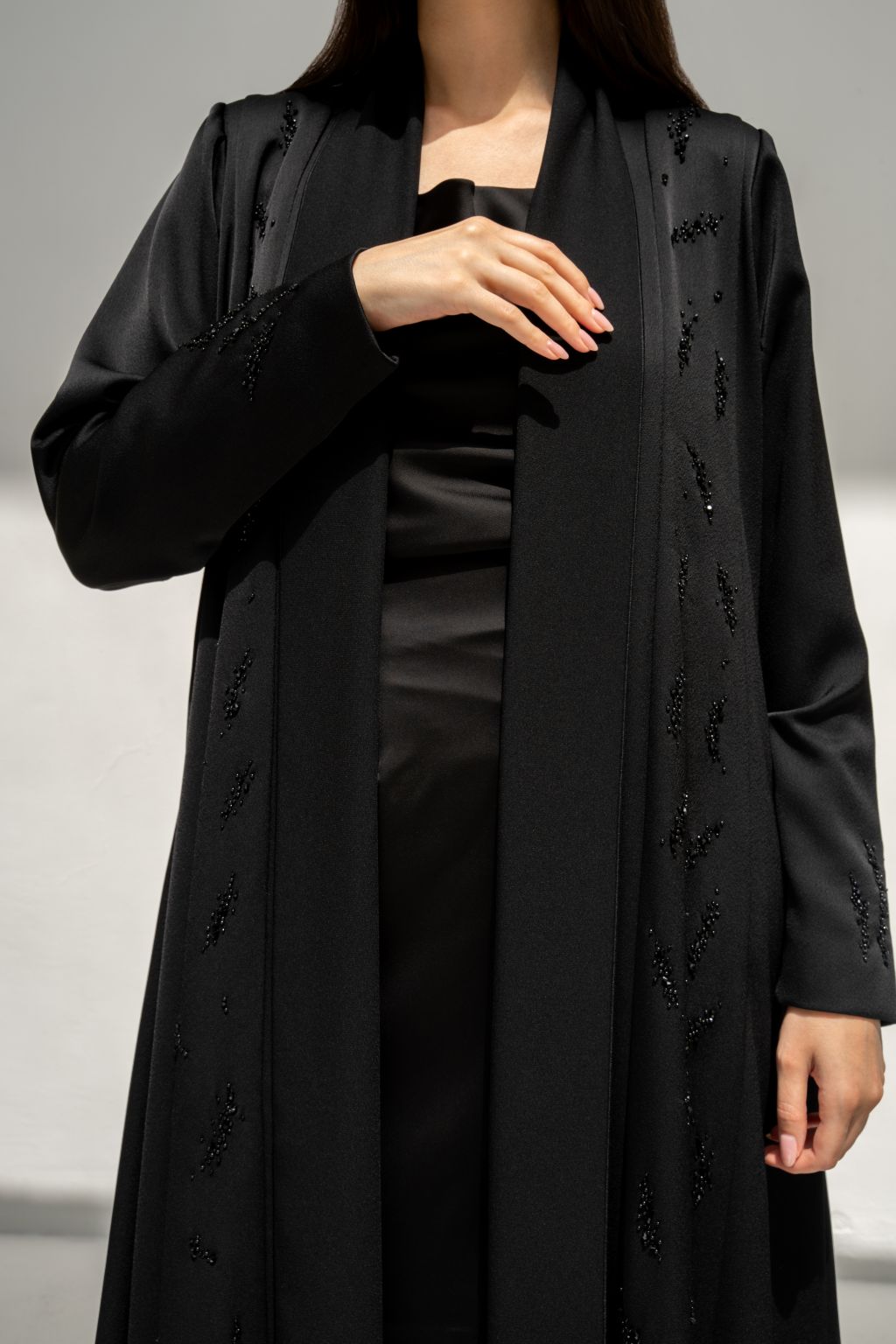 Opal Black Abaya