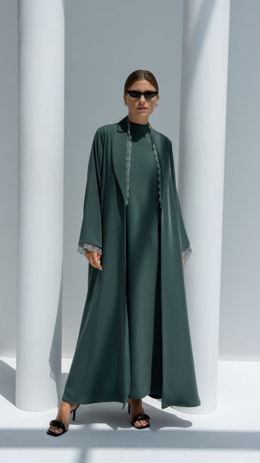 Half Lace Abaya