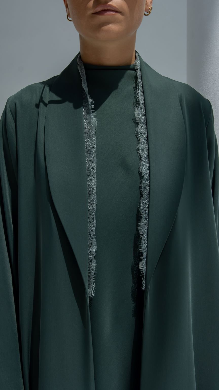 Half Lace Abaya