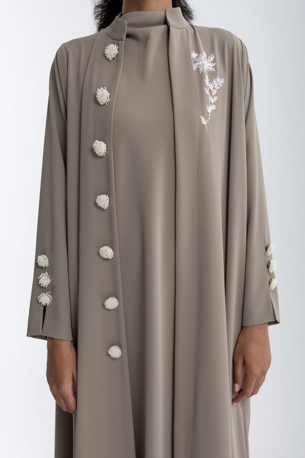 Sideleaf Pearl Abaya