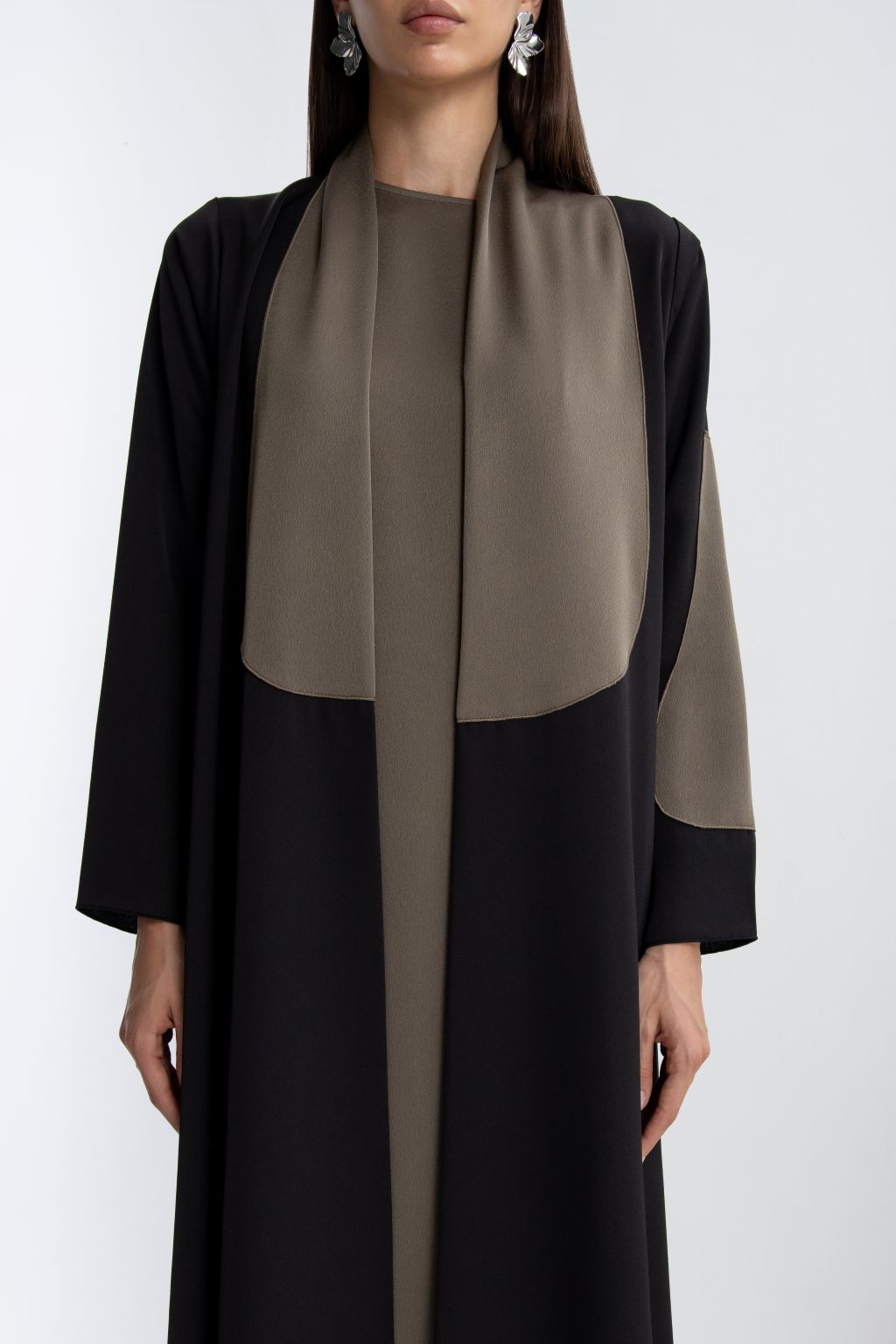 Selected Lines timeless handcrafted abaya with elegant design and soft fabric, perfect for special occasions