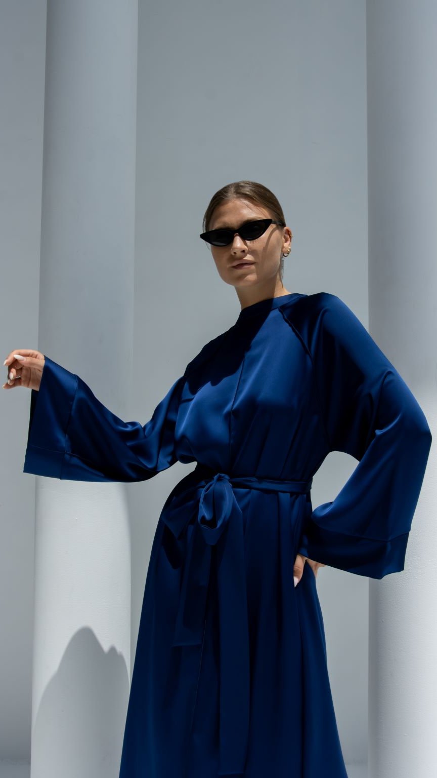 Belt Silk Dress